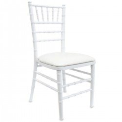 WHITE CHIAVARI CHAIR WHITE CUSHION