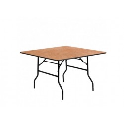 SQUARE WOODEN TABLE 122 CM